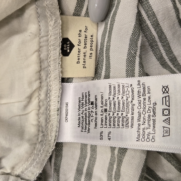 Madewell‎ High Waist White and Gray Shorts - Picture 4 of 5